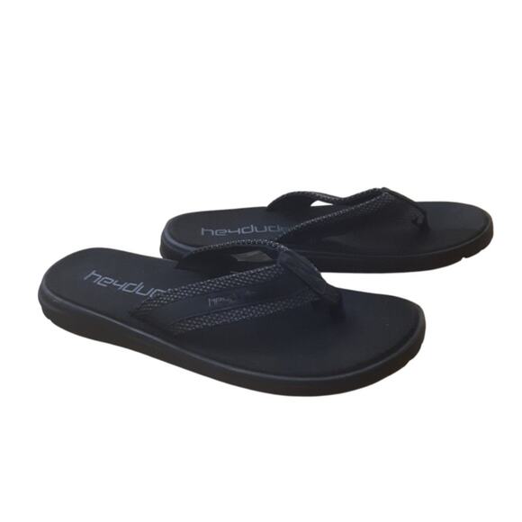 Hey Dude Mens Sami Sox Black Flip Flop Sandal - Picture 11 of 11